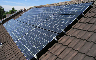 Solar panel for new construction home